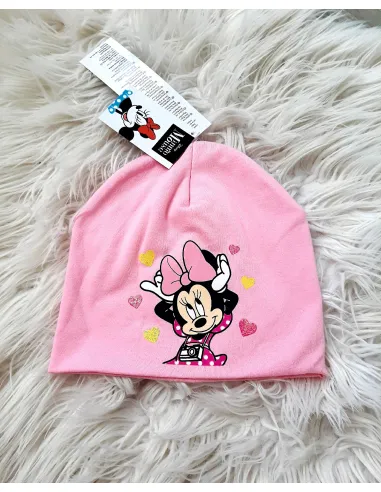 Čiapka Minnie srdiečko pink