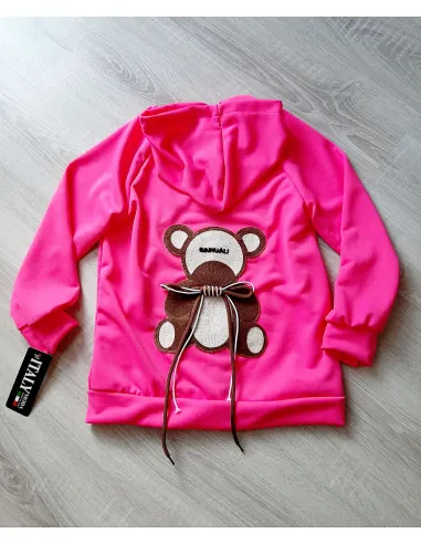 Mikina bear pink