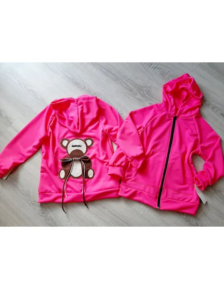Mikina bear pink