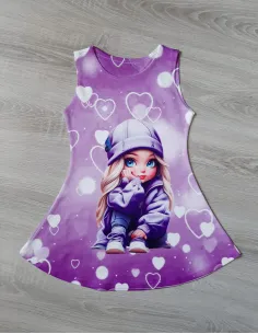 Minišaty girl fialové