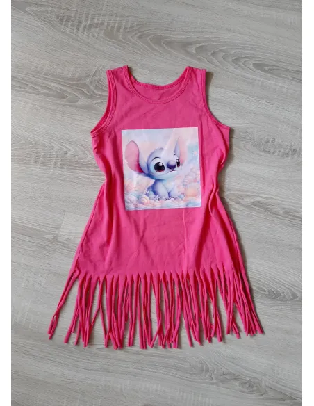 Šaty Stitch pink