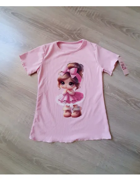 Tričko cute girl pink