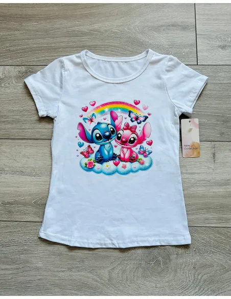 Tričko Stitch rainbow