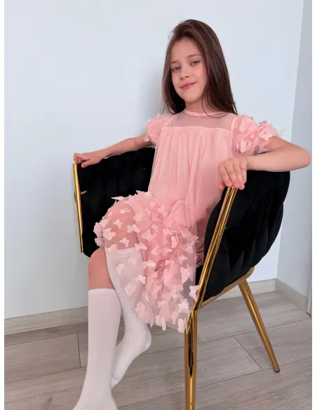 Elegantné šaty motýlik