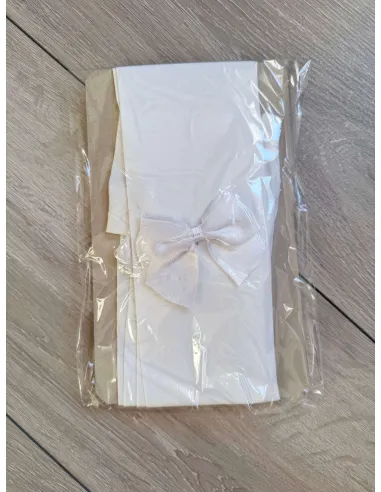 Silonové pančušky biele