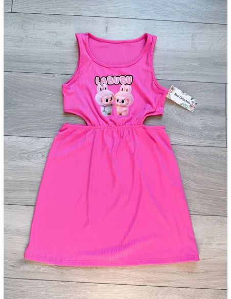 Labubu šaty pinky