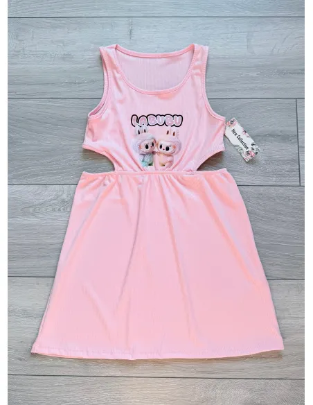 Labubu šaty baby pink