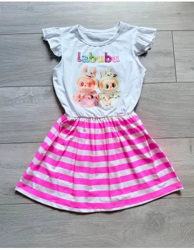 Labubu šaty pink