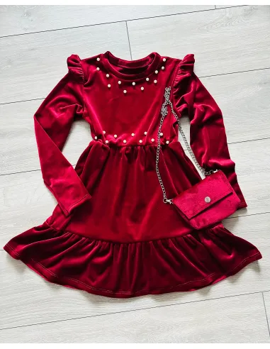 Šaty bordo Šaty bordo