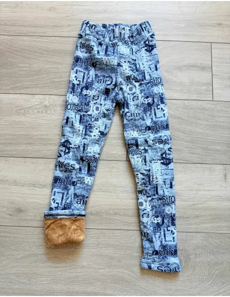 Zateplené legíny jeans
