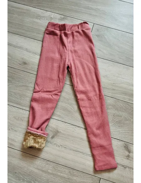 Zateplené legíny pink