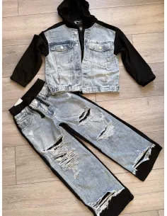 Jeansový komplet star 2