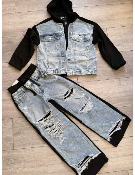 Jeansový komplet star