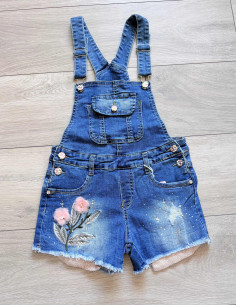 Riflové šortky s trakmi