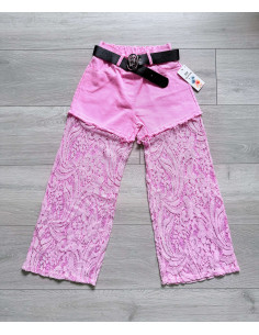 Nohavice jeans pink