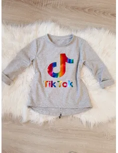 Tunika Tik Tok sivá